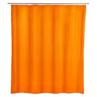 Anti-Schimmel Duschvorhang Uni Orange, 180 x 200 cm