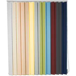 Schiebevorhang Lamellenvorhang auf Maß viele Größen & Farben Blickdicht lichtdurchlässig Fenster Vorhang Vertikaljalousie Schiebegardine (Breite 240,1-250 cm x Höhe 180,1-200 cm, Gelb)