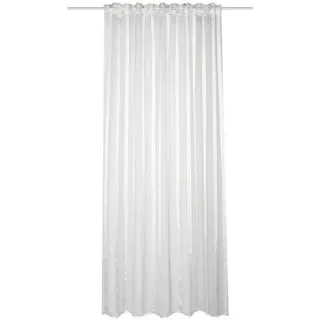 Fertigvorhang Eike, Grau, Textil, Streifen, 140x245 cm, für Stange und Schiene geeignet, Wohntextilien, Gardinen & Vorhänge, Fertiggardinen, Fertiggardinen