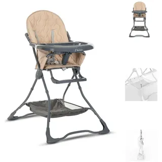 Lorelli Kombihochstuhl Beige/Braun/Grau inkl. Ablagekorb