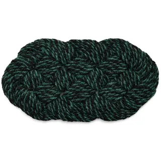 HAY - Coco Fußmatte, swirl, grün / schwarz