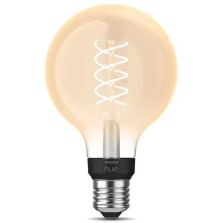 Philips Hue Smarte LED-Leuchte White E27 Filament Globe G93 550lm weiß
