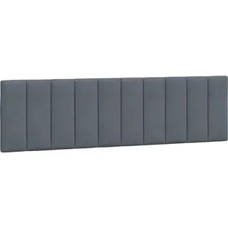vidaXL Kopfteil-Kissen "Hanko" Dunkelgrau 180 cm Samt