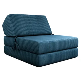 Mirjan24 Sofa Kevin Cord mit Schlaffunktion, Schlafsofa, Bettsessel, Klappmatratze, Faltmatratze, Gästebett, Schlafcouch, Kinderzimmer (Poso 05)