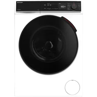 Sharp Waschmaschine ES-PRO214WA-DE, 12 kg, 1400 U/min, AllergySmart, Dampf, WIFI Steuerung per App, 12 kg weiß