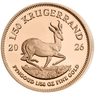 Original-Gold-Kruegerrand 2026 1/50 Unze