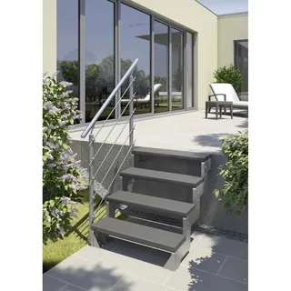 DOLLE Außentreppe Gardentop Set 1 2 Stufen  Stahl