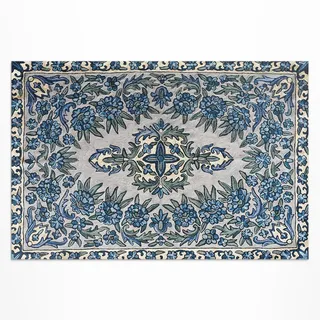 TEPPICH 80x120 cm Nepal Pflanzendekor