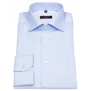 Eterna Businesshemd Modern Fit leicht tailliert bügelfrei Kentkragen blau 48