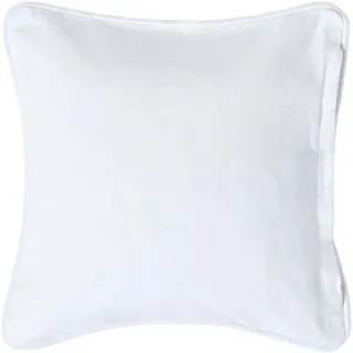 Homescapes Kissenbezug 60 x 60 cm Weiss