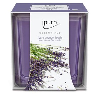 ipuro Duftkerzen Essentials lavender touch, im Glas, 125g