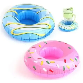 2-teiliges Aufblasbares Pool-getränkehalter-set (19 × 19 Cm), Schwimmende Poolbar, Getränkehalter Und Schwimmendes Tablett