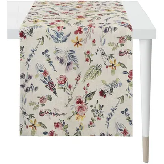 APELT Tischläufer "6729", beige (natur), B:140cm L:48cm, Baumwolle, Polyester, Tischdecken