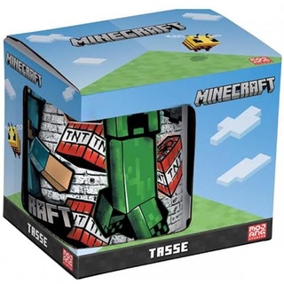 Minecraft Alex & Miner Vs Creeper Tasse, 325 ml