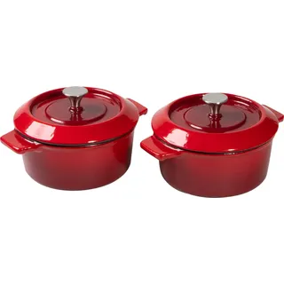 WOLL Iron Kasserolle 10 cm rot 2 St.