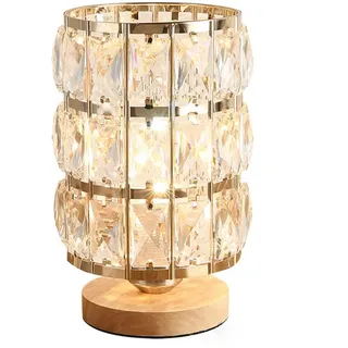 Mengjay Kristall Tischlampe, Dekorative Nachttischlampe, Nordic 220V E27 Sockel Dekorative Nachtlampe, Moderne Kreative Schreibtischlampe, Tischleuchten für Wohnzimmer, Schlafzimmer, Esszimmer (B)