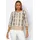 Bluse in Beige/Braun 42