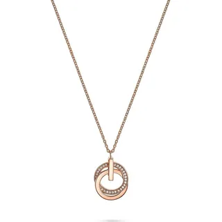 JETTE Silberkette JETTE Damen-Kette 925er Silber 30 Zirkonia, SWING goldfarben