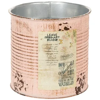 Florists Products Übertopf Metalldeko Blumentopf Retro Look für Pflanzenarrangements rosa