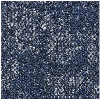 ZENYA Teppich N105RBT00500086, Zenya Wave Teppichfliesen 50x50 cm - Navy Blau mit Wellenmuster blau