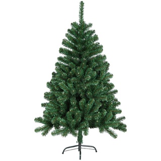 HENGMEI 150cm PVC Weihnachtsbaum Tannenbaum Christbaum Grün künstlicher mit Metallständer ca. 300 Spitzen Lena Weihnachtsdeko (Grün PVC, 150cm)