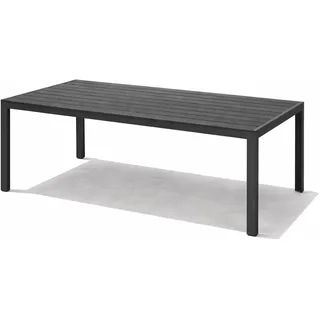 Mojawo Gartentisch 160 x 90 x 74 cm Anthrazit/Grau
