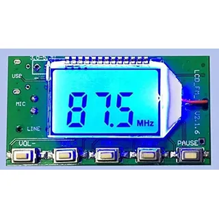 FM Transmitter Modul, PLL 87-108 MHz Stereo Digital Wireless Mikrofon Board mit LCD Display