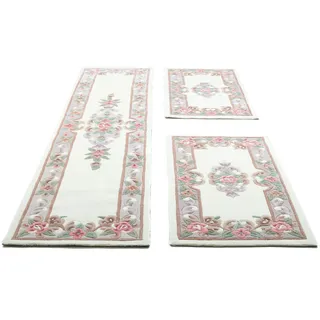 THEKO Bettumrandung THEKO "Ming" Gr. 14, beige, H:14mm, Obermaterial: 100% Polyacryl, Bettumrandungen, Bettvorleger, Läufer-Set, Pastell-Farben, florales Design