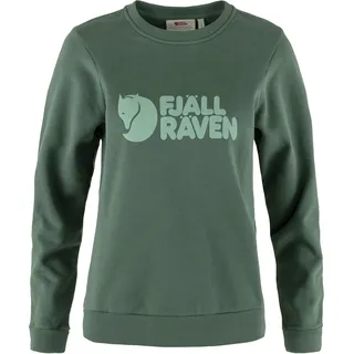 Fjällräven Logo Sweatshirt Deep Patina/Misty Green XS
