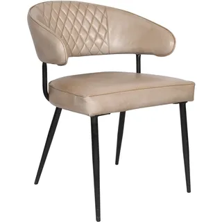 LC Home Esszimmerstuhl »Buffalo« Leder taupe Industrial Lederstuhl