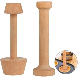 Doppelseitige Holz-Törtchen-Tamper Set Törtchenform Holzformen Eiertörtchen Tamper Gebäck Werkzeuge DIY Backen Formen Küchenwerkzeug