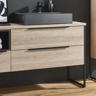 Puris Aspekt Waschtischunterschrank 90 cm mit Griff 339, Badmöbel,