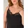 Base Level Curvy BASE LEVEL CURVY Damen Gr 50 schwarz Web Obermaterial 95 Lyocell 5 Elasthan unifarben figurbetont hüftbedeckend Rundhals Tops mit Spaghetti-Trägern