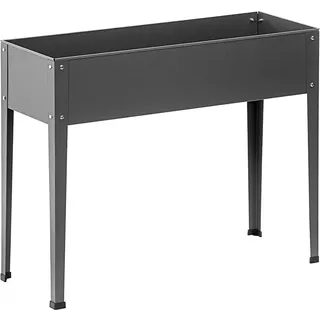 Dehner Hochbeet Münster 100 x 30 x 80 cm Dunkelgrau