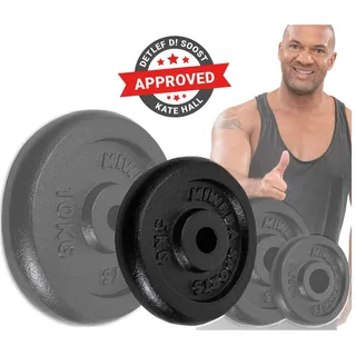 MIWEBA Hantelscheiben-Set Gusseisen HSG50 2x 5 kg