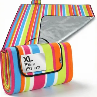 DETEX Picknickdecke XL bunt 195 x 150 cm