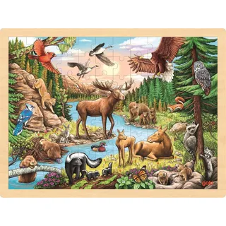 GoKi Einlegepuzzle Nordamerikanische Wildnis