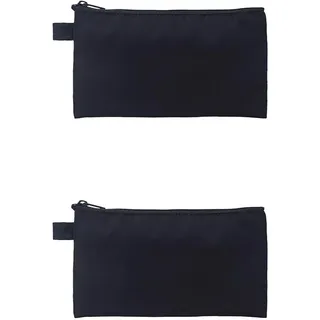 YONBEN Spardose, Pfandtasche mit Reißverschluss, leicht, Geldhalter und Bleistiftbeutel, Nylon, wasserdicht, Münzwechseltasche, Schwarz