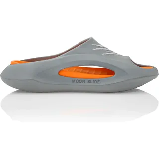 Plein Sport Flache Gummisandalen Damen Orange fluo/Grau 36-37
