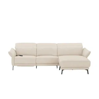 Wohnwert Ecksofa Leder Bellana , beige , Maße (cm): B: 291 H: 101 T: 176.0