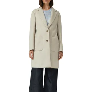 s.Oliver Softer Mantel mit Reverskragen und aufgesetzten Taschen - beige - 40