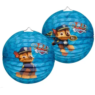 TIB Heyne 13184 - Rundlaterne, Paw Patrol, Ø25cm, schwer entflammbar, Hundemotiv, St. Martin, Laternenumzug