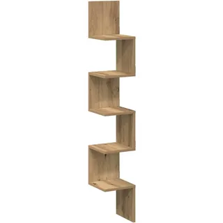 vidaXL Eckregal 20 x 20 x 127,5 cm Braun