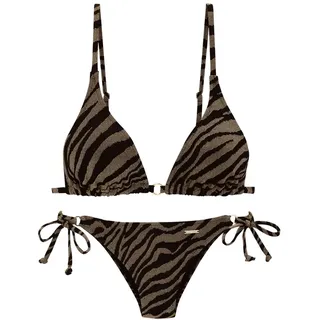 Bruno Banani Triangel-Bikini Damen Schwarz/Gold 36 Cup C/D