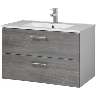 WELLTIME »Trento Badezimmerschrank mit Becken Bestseller«,... - 2 Schubladen, Badschrank