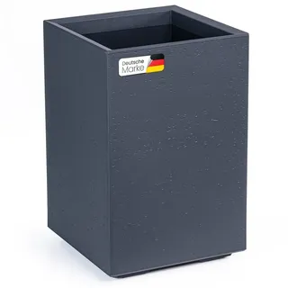KONZEPT Pflanzkübel groß außen, Blumenkübel mit Rollen, aus Kunststoff (40 x 40 x 59 cm), ideal für Balkon, Terrasse und Garten