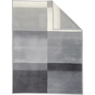 IBENA Sorrento Kuscheldecke 150 x 200 cm Grau/Schwarz