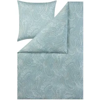 Estella Nathan Paisley Mako-Jersey Grün 155 x 220 cm + 80 x 80 cm