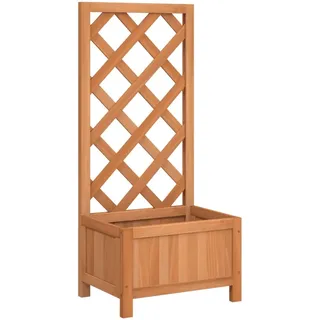 vidaXL Pflanzkübel mit Spalier 194 x 40 x 40 cm Braun