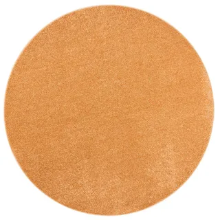 Snapstyle Luna Hochflorteppich Ø 100 cm Terrakotta